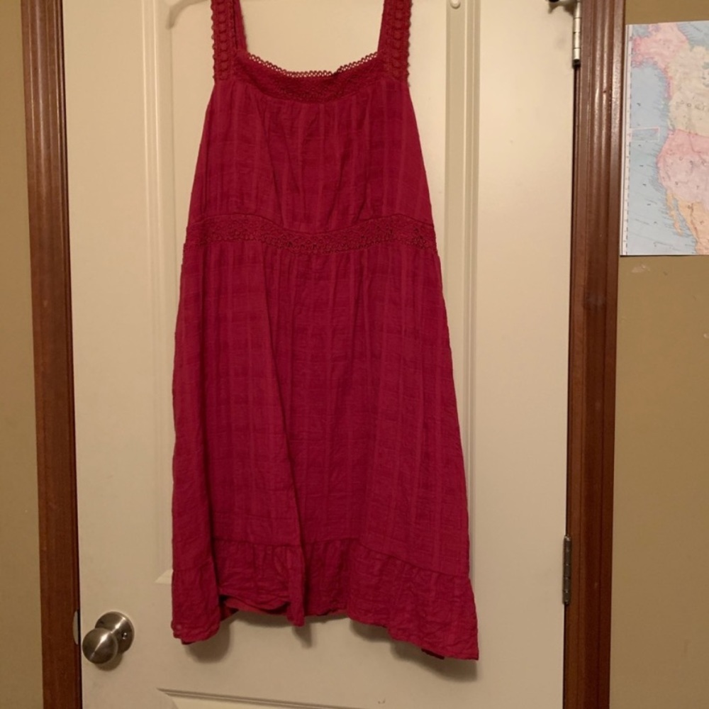 Burgundy dress
